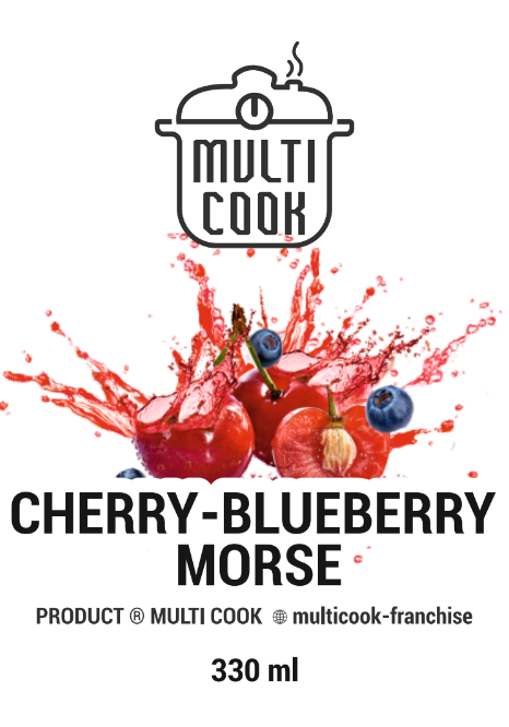 Cherry-Blueberry Homemade Drink 330ml